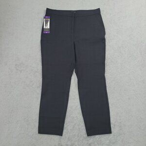 NEW Banana Republic Ponte Womens Size 14 Stretch Tapered Pants Black // 25PT